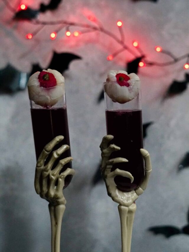 Fun Halloween Party Drink – With Lychee Eyeballs!