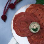 Beet Dosas Pink Dosas