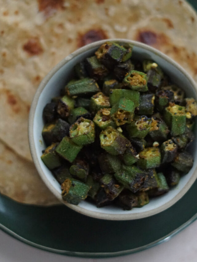 Easy Indian Okra Recipe (Gujarati)