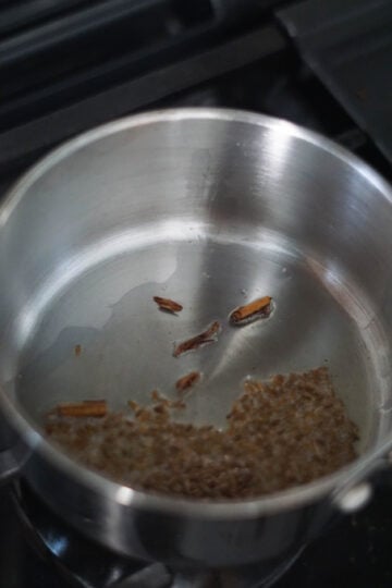 ghee with cumin and spices