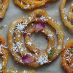 coconut rose jalebi