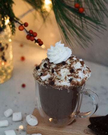 coconut cardamom hot chocolate