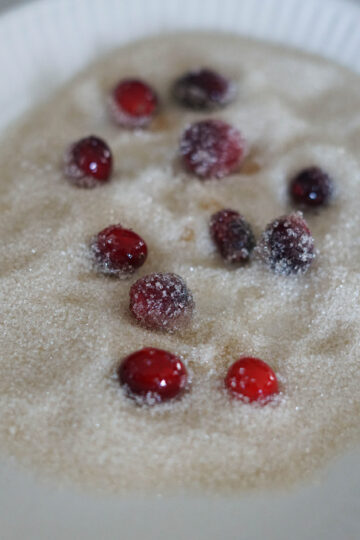 sugared cranberries