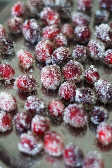sugared cranberries