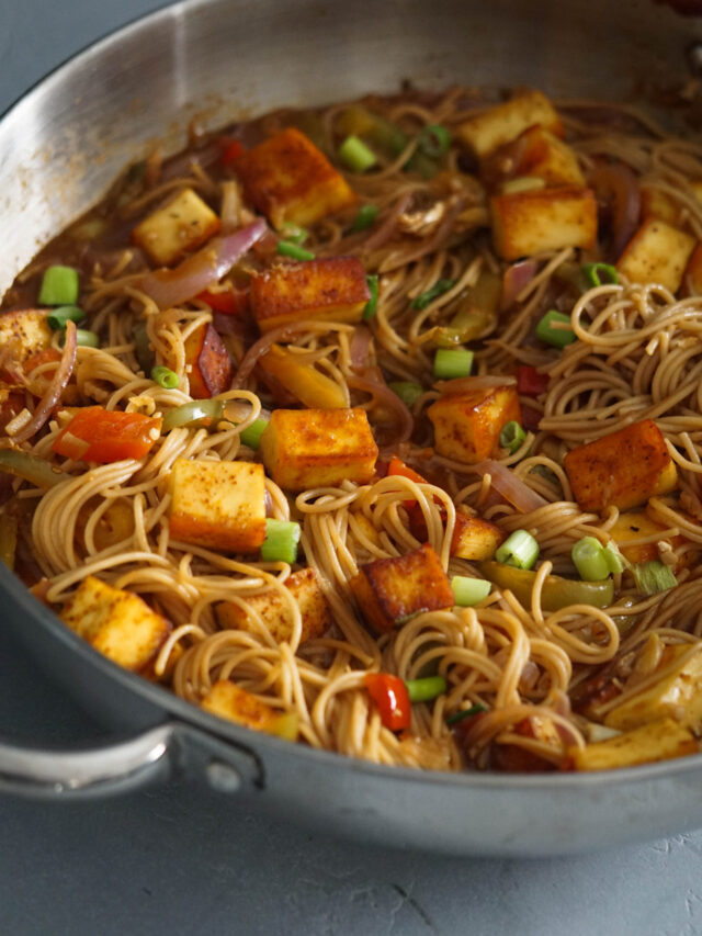 Delicious Chilli Paneer Noodles Story