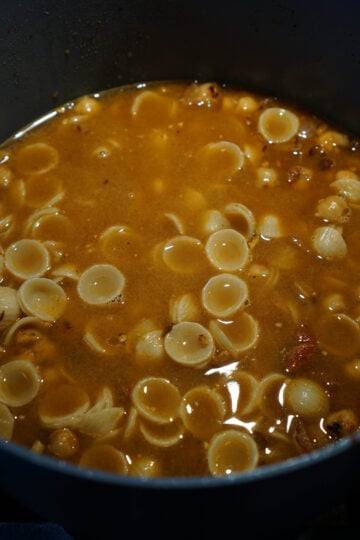 spicy indian pasta with cheese