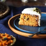 indian carrot cake gajar ka halwa cake with frosting
