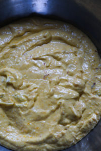 mango cheesecake mixture