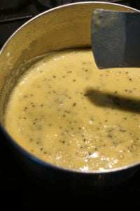 Besan chutney in a bowl.