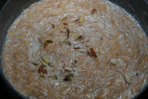 Add chopped nuts and raisins.