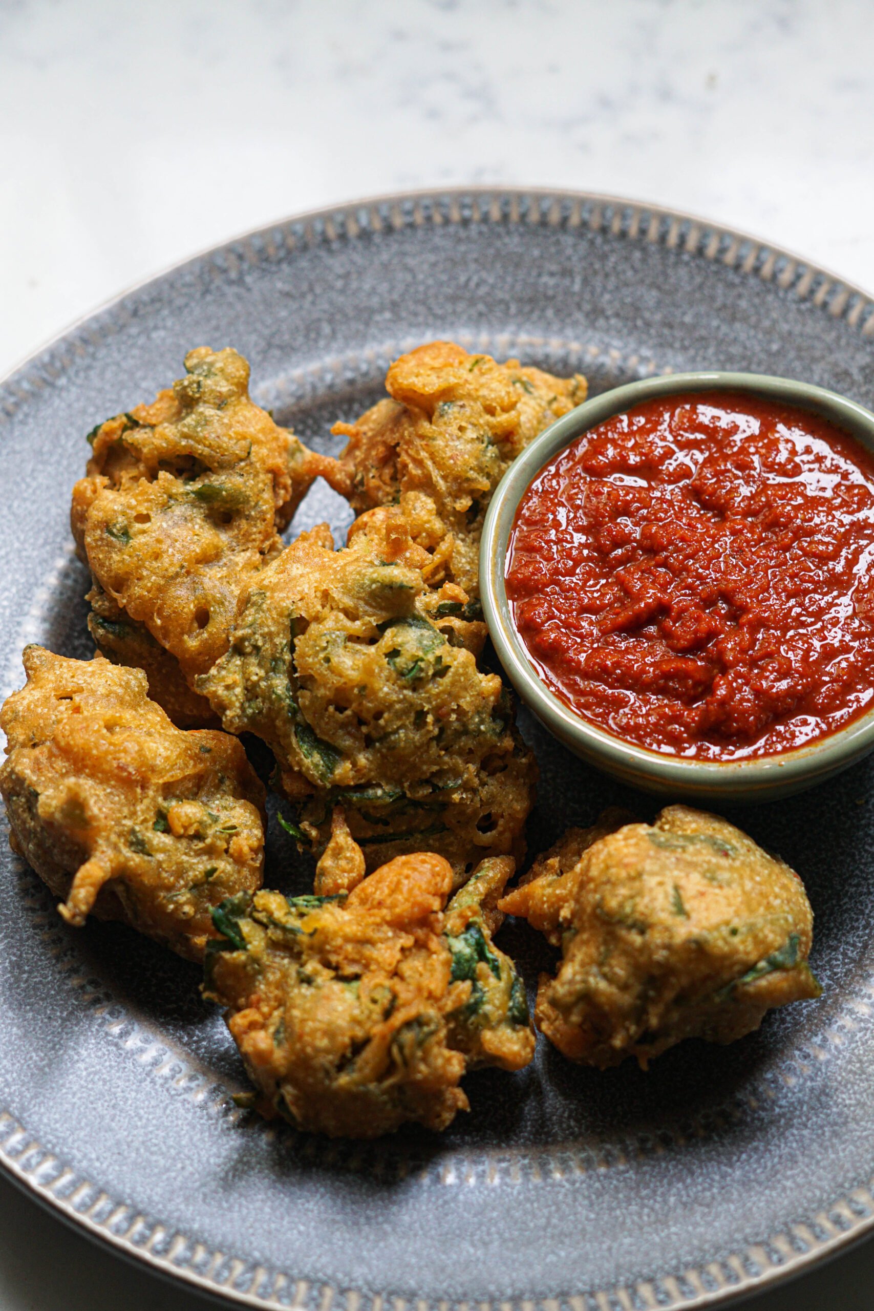 Spinach Pakora (Spinach Fritters) - Some Indian Girl