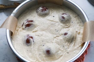 Cake in pan.