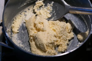 Mango peda mixture.