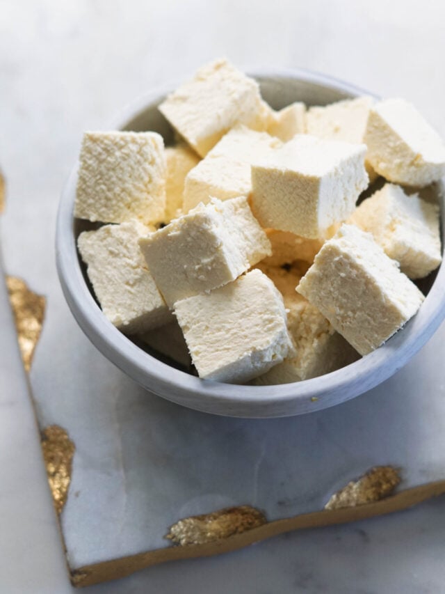 Paneer cubes made in Instant Pot.