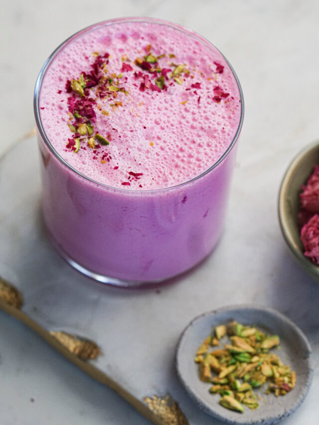 5 Minute Creamy Rose Lassi