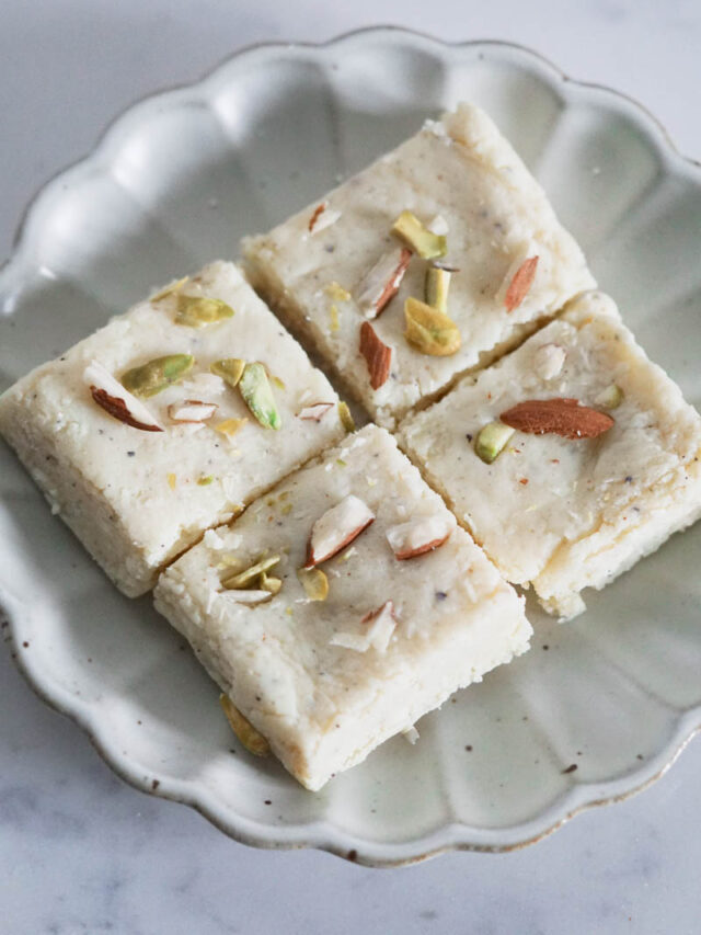 Easy Milk Barfi Recipe