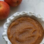 Indian apple chutney in a bowl.