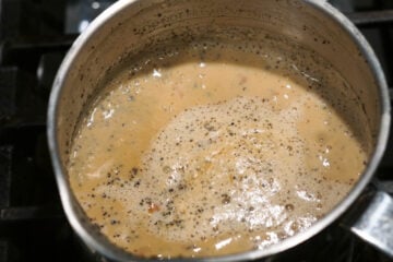 Rose chai in a pot.