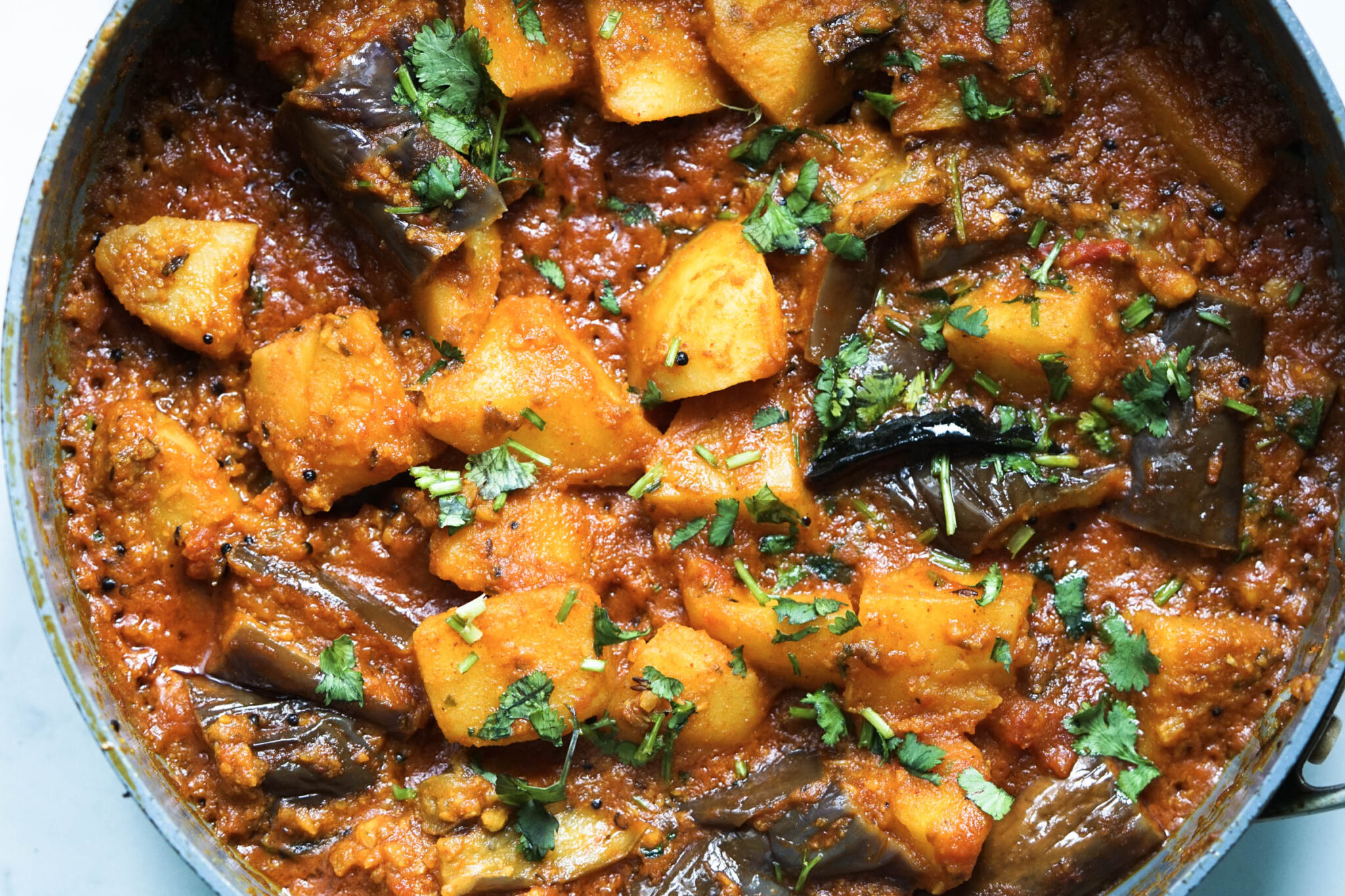 Best Ringan Bateta Nu Shaak (Eggplant Potato) - Some Indian Girl