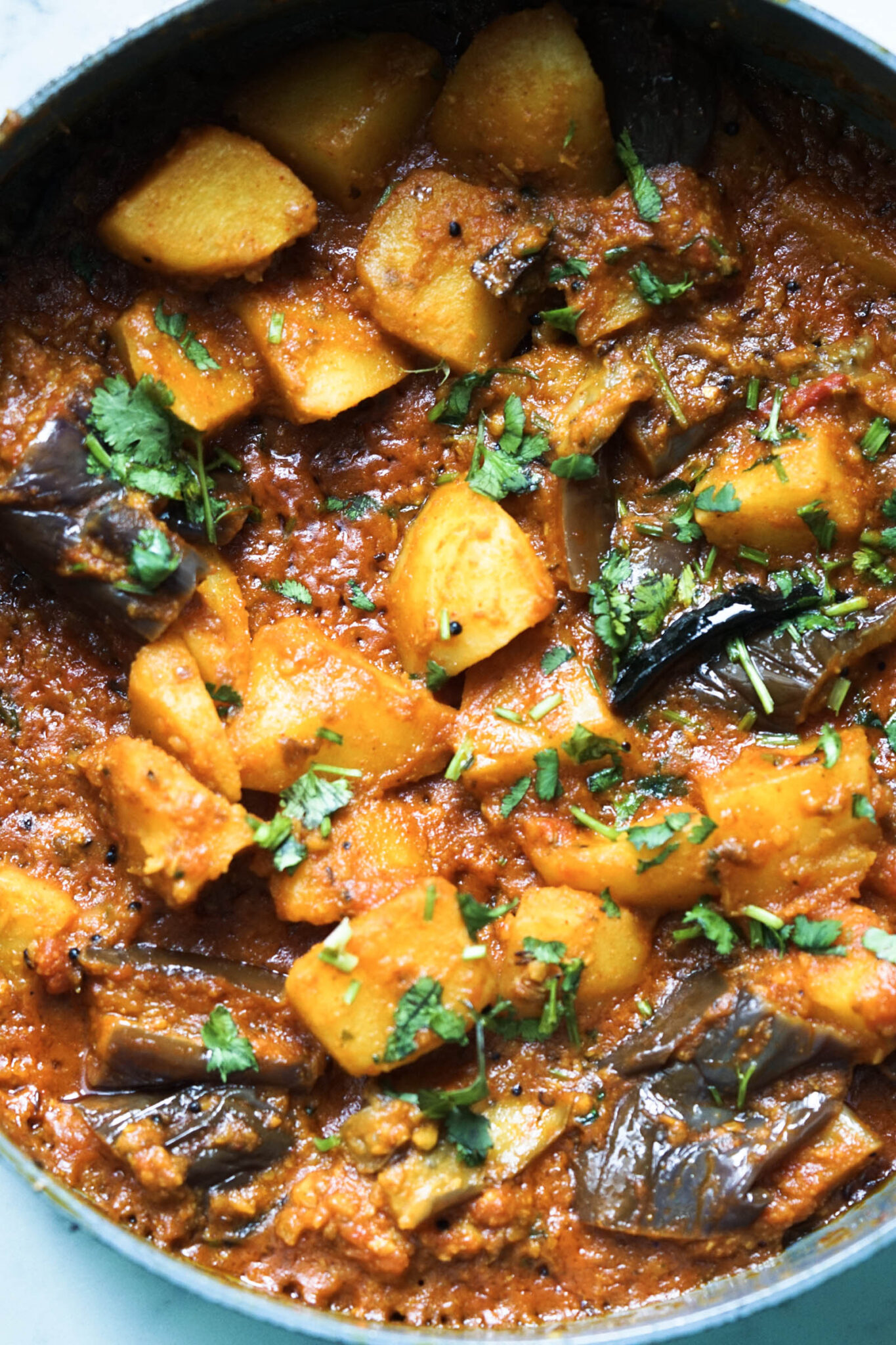 Best Ringan Bateta Nu Shaak (Eggplant Potato) - Some Indian Girl