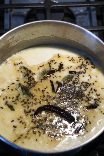 Tadka added to kadhi.