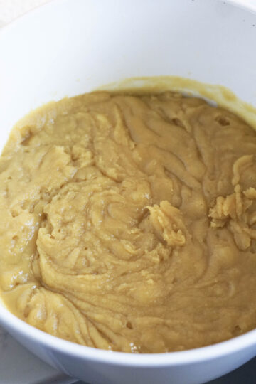 Puran poli mixture in a large bowl.