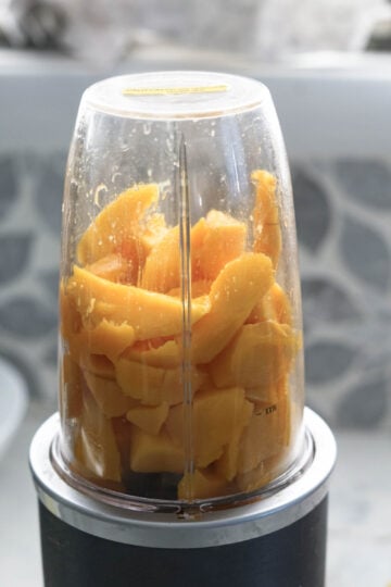 Mangoes in a Nutribullet.