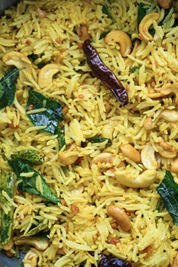 Indian lemon rice.