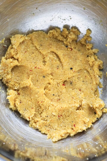 Dough for badam puri.