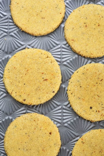 Baked badam puri.