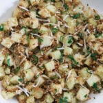 Kakdi koshimbir in a white bowl.