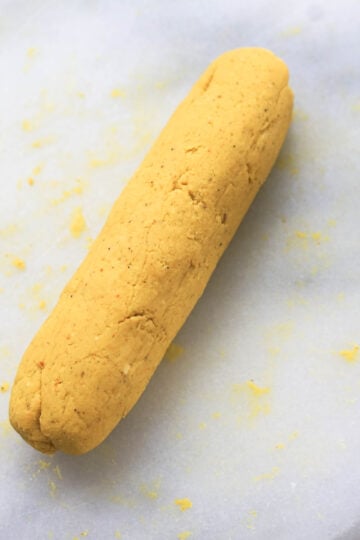 Besan roti dough.