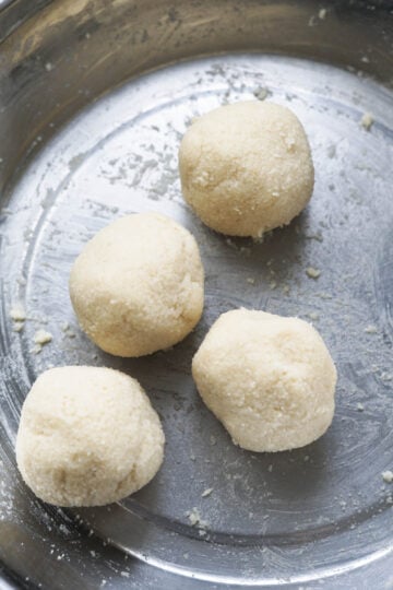 Four dough balls.